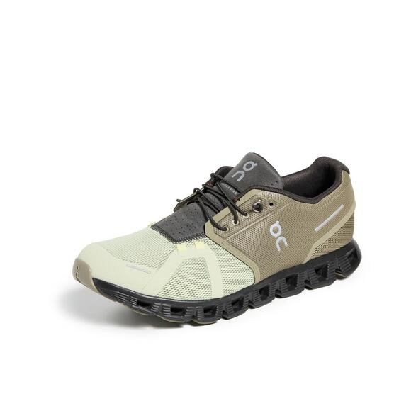 USED On Men's Cloud 5 Sneakers, Grove | Haze, Green, 10 Medium US - Picture 1 of 4